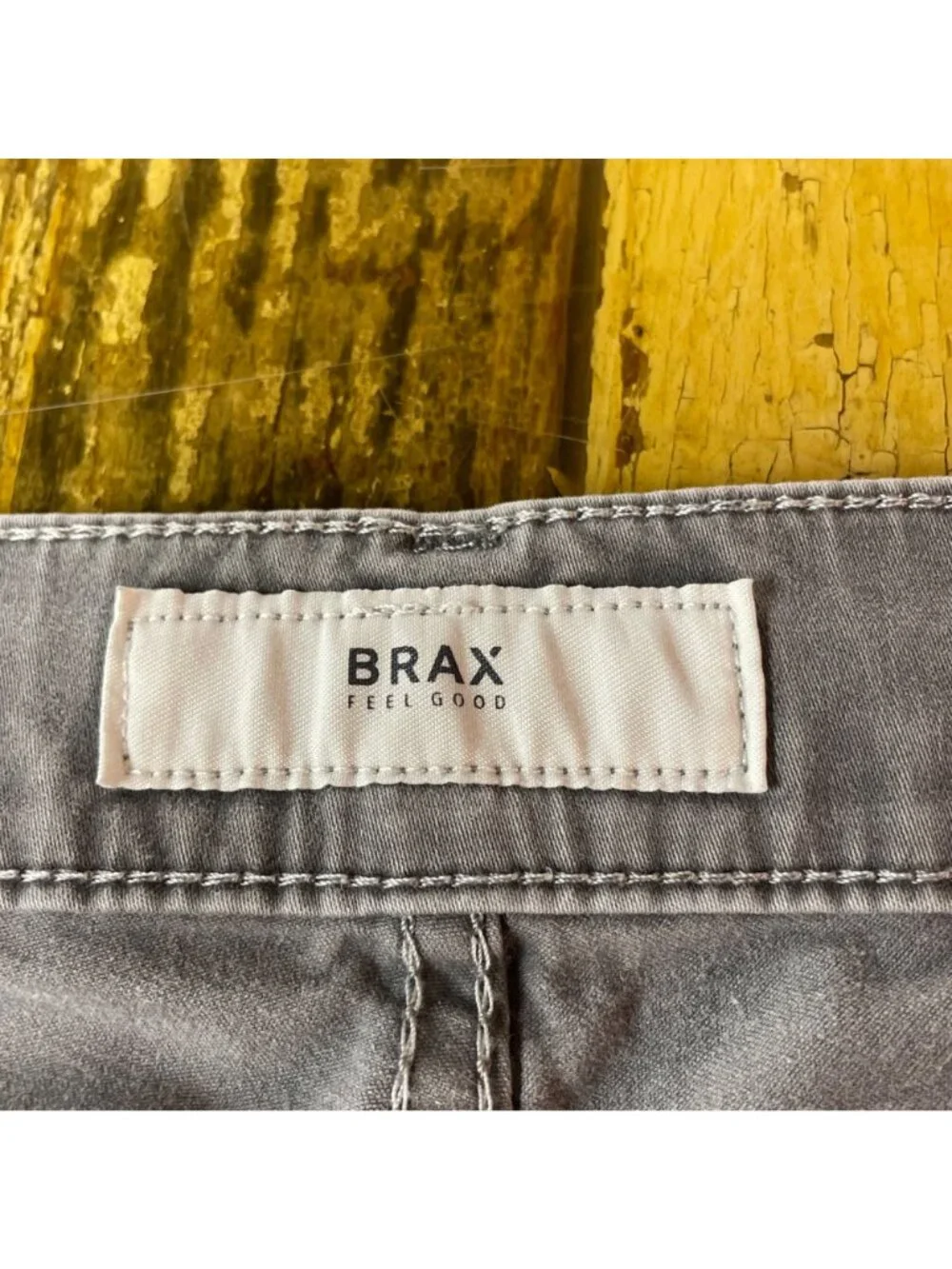Brax Chuck Modern Fit Hi-Flex Pants Gray Sz 34x34 Stretch